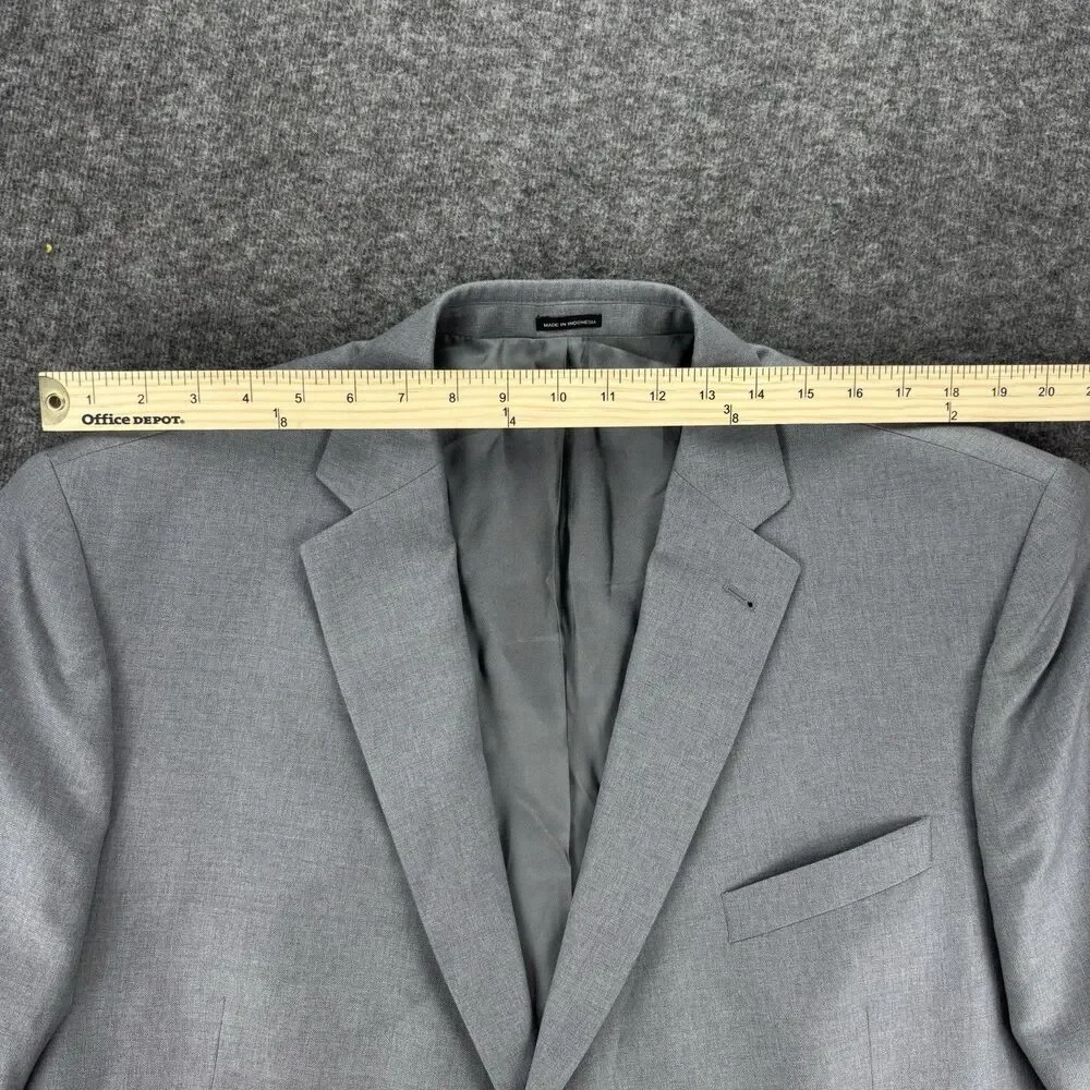 JOE Joseph Abboud Men’s Blazer 48S Gray 100% Wool Two Button Sport Coat